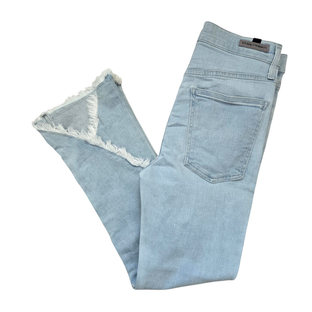 Citizens Of Humanity Drew Fray High Rise‎ Cropped Jeans. Size 27 - Picture 12 of 16